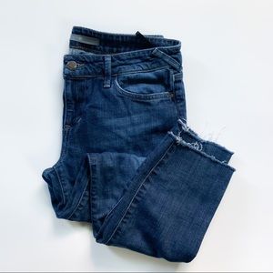 Joes raw hem ankle jeans